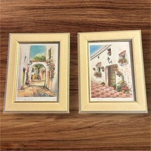European Buildings Framed Prints Set of 2